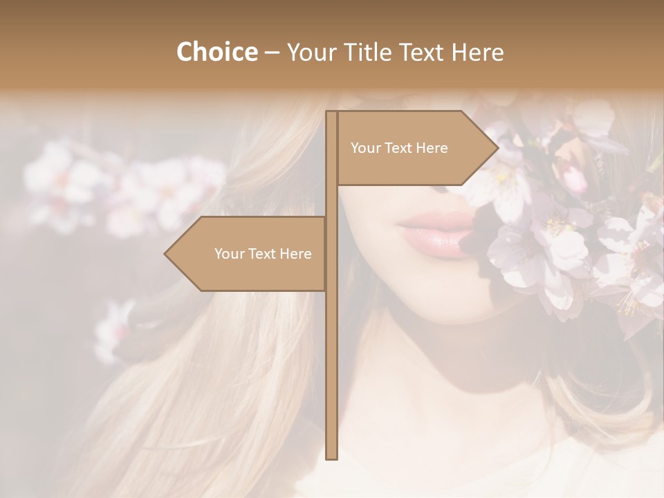 Relax Blossom White PowerPoint Template