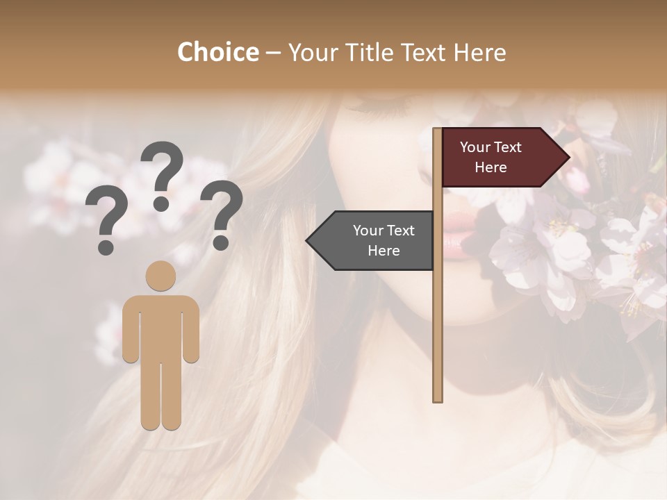 Relax Blossom White PowerPoint Template