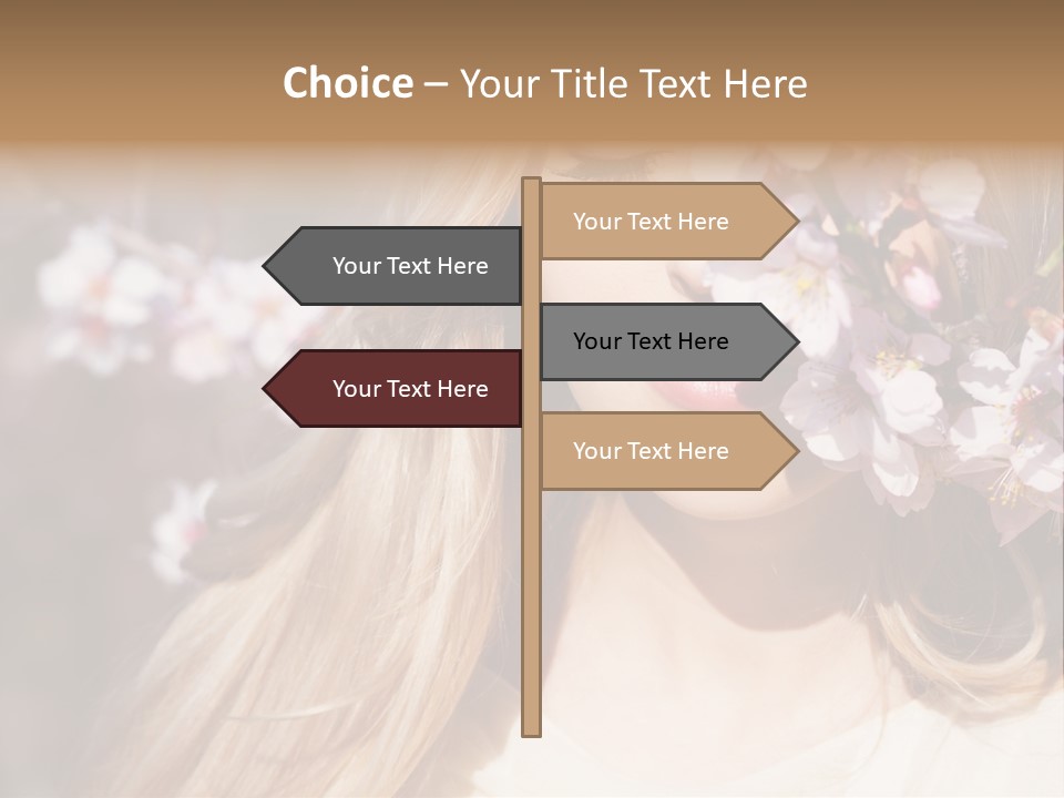 Relax Blossom White PowerPoint Template