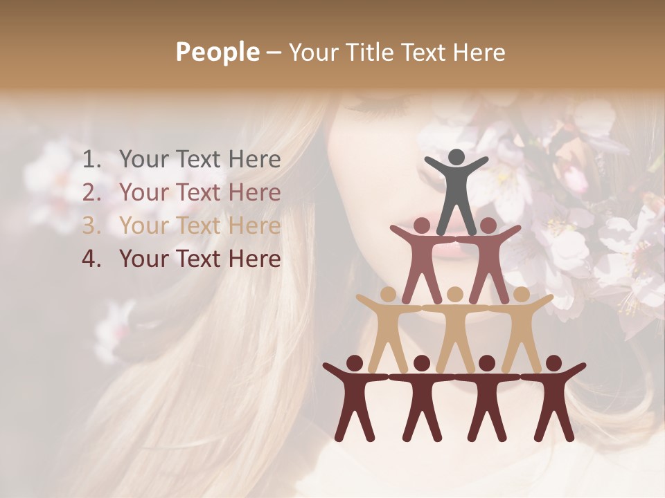 Relax Blossom White PowerPoint Template