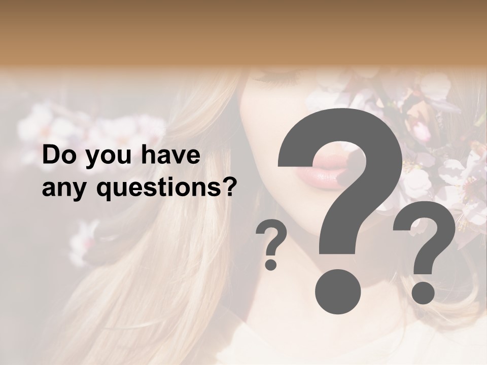 Relax Blossom White PowerPoint Template