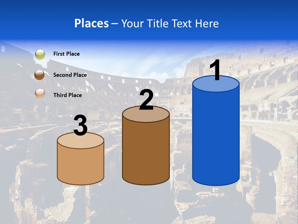 Culture Blue Brick PowerPoint Template