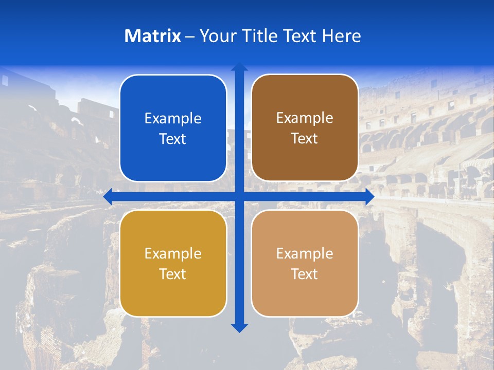 Culture Blue Brick PowerPoint Template