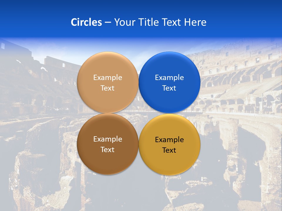 Culture Blue Brick PowerPoint Template