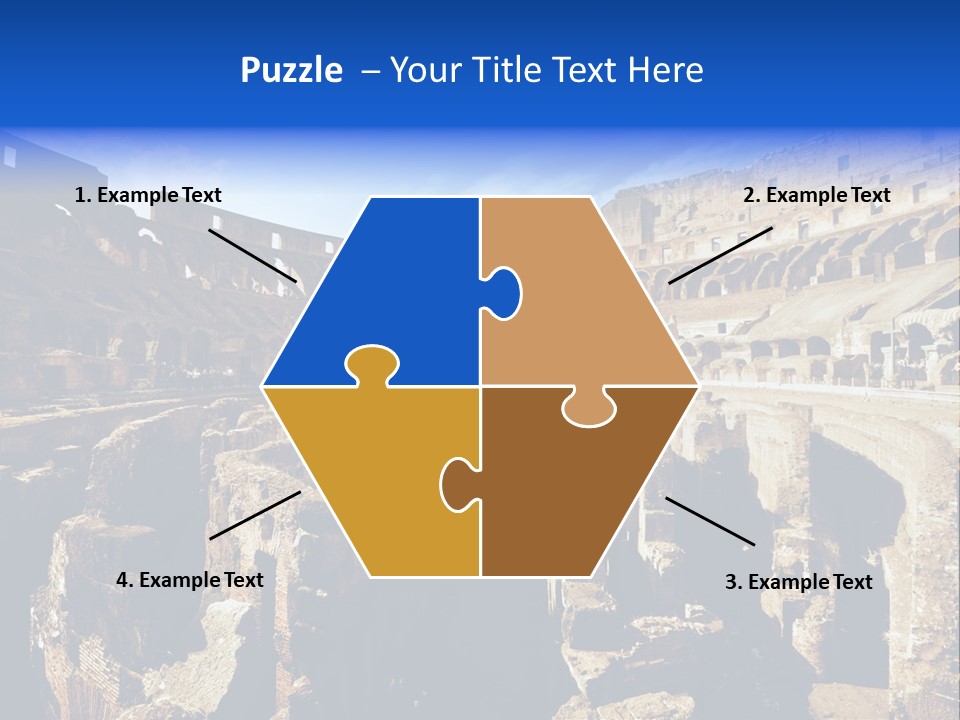 Culture Blue Brick PowerPoint Template