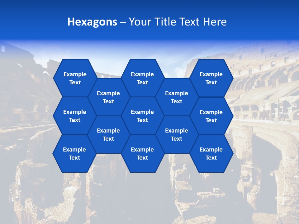 Culture Blue Brick PowerPoint Template