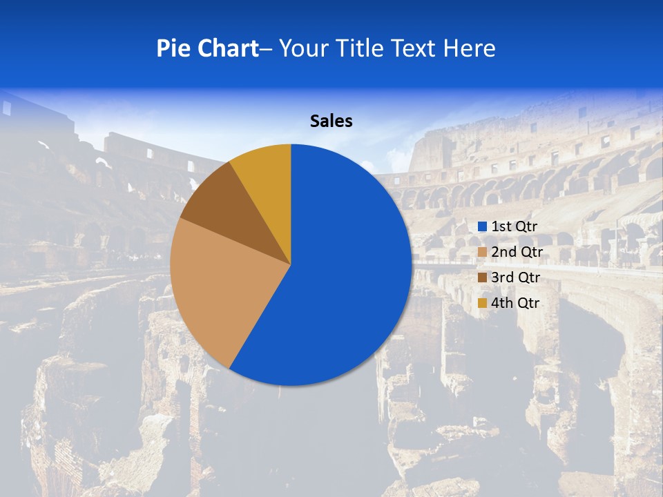 Culture Blue Brick PowerPoint Template