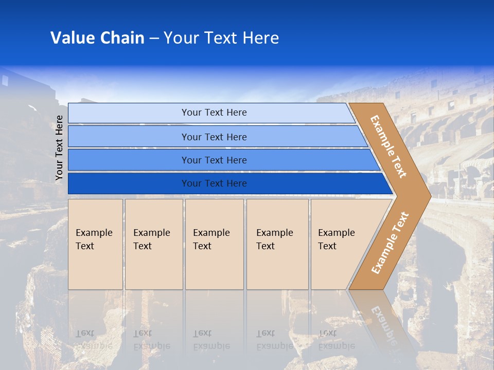 Culture Blue Brick PowerPoint Template