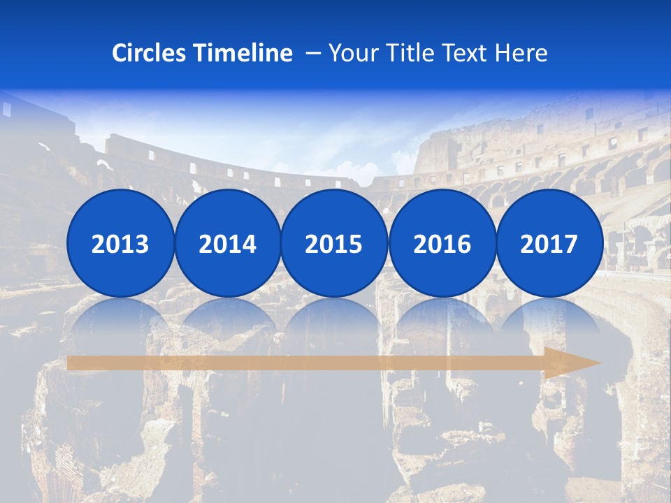 Culture Blue Brick PowerPoint Template