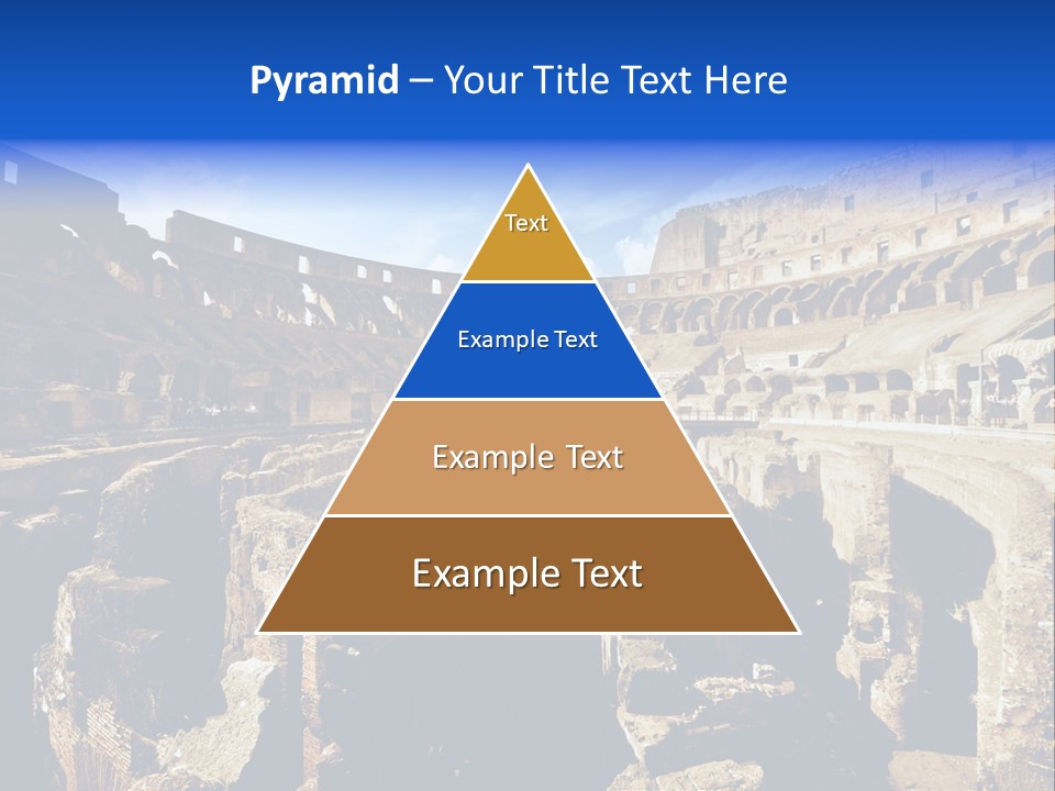 Culture Blue Brick PowerPoint Template