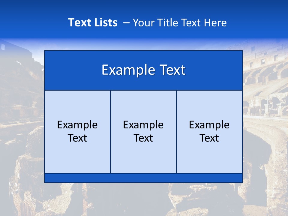Culture Blue Brick PowerPoint Template