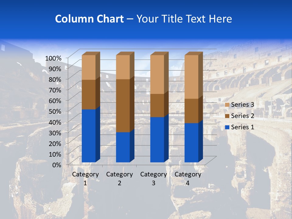 Culture Blue Brick PowerPoint Template