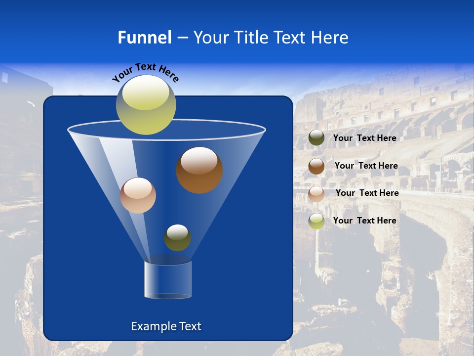 Culture Blue Brick PowerPoint Template