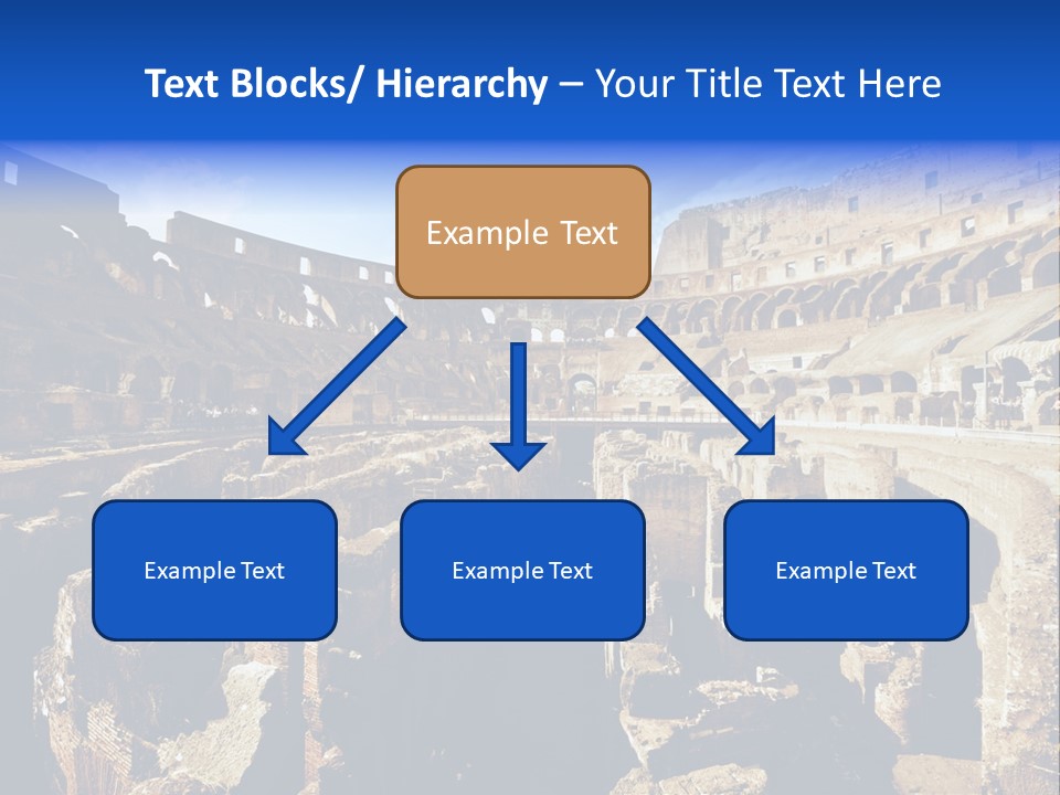 Culture Blue Brick PowerPoint Template