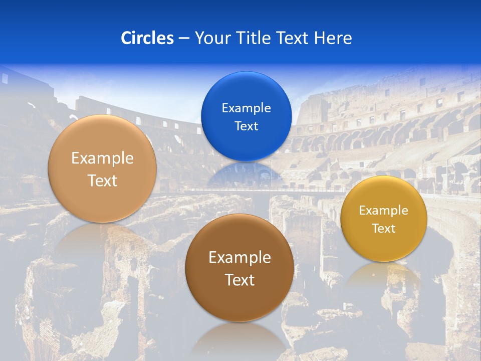Culture Blue Brick PowerPoint Template