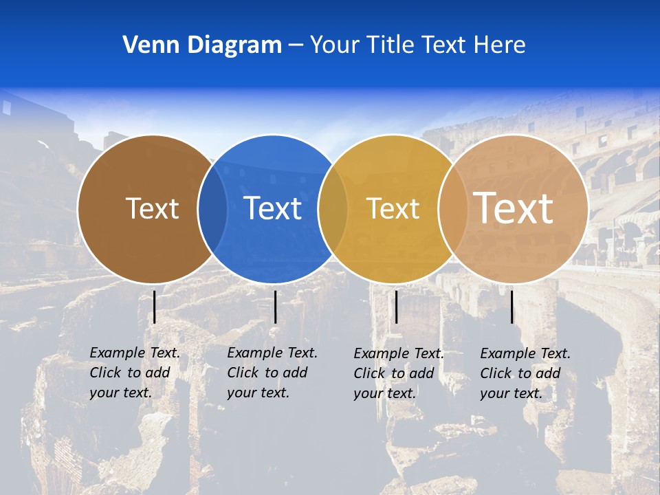 Culture Blue Brick PowerPoint Template