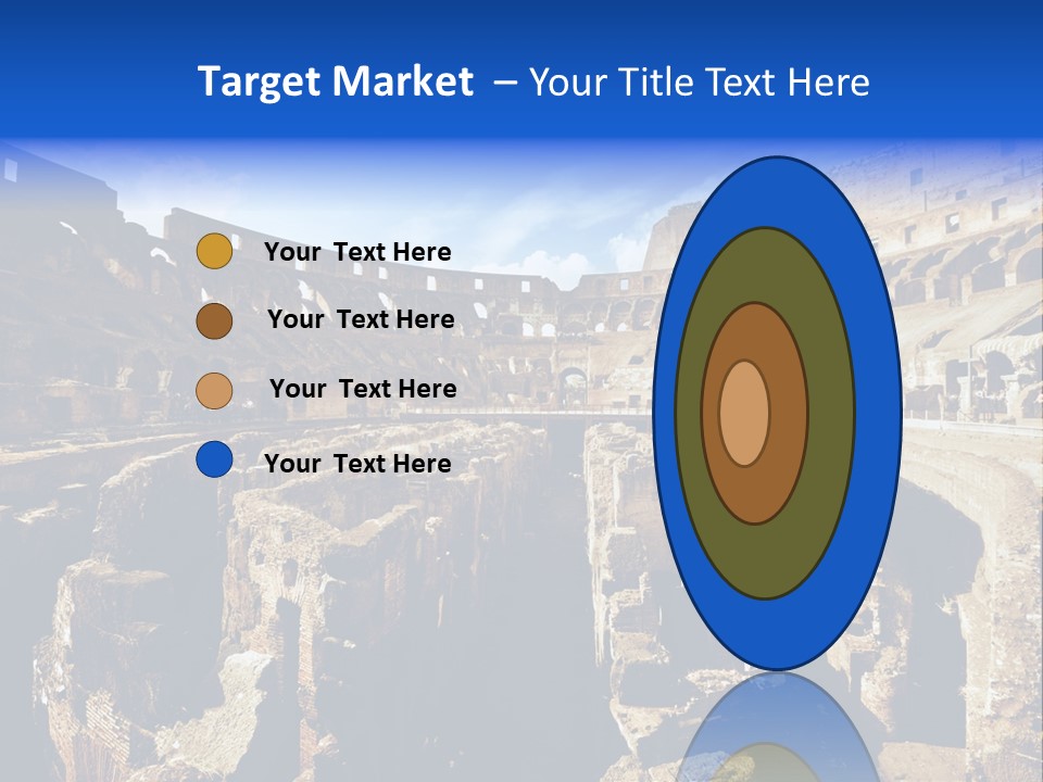 Culture Blue Brick PowerPoint Template