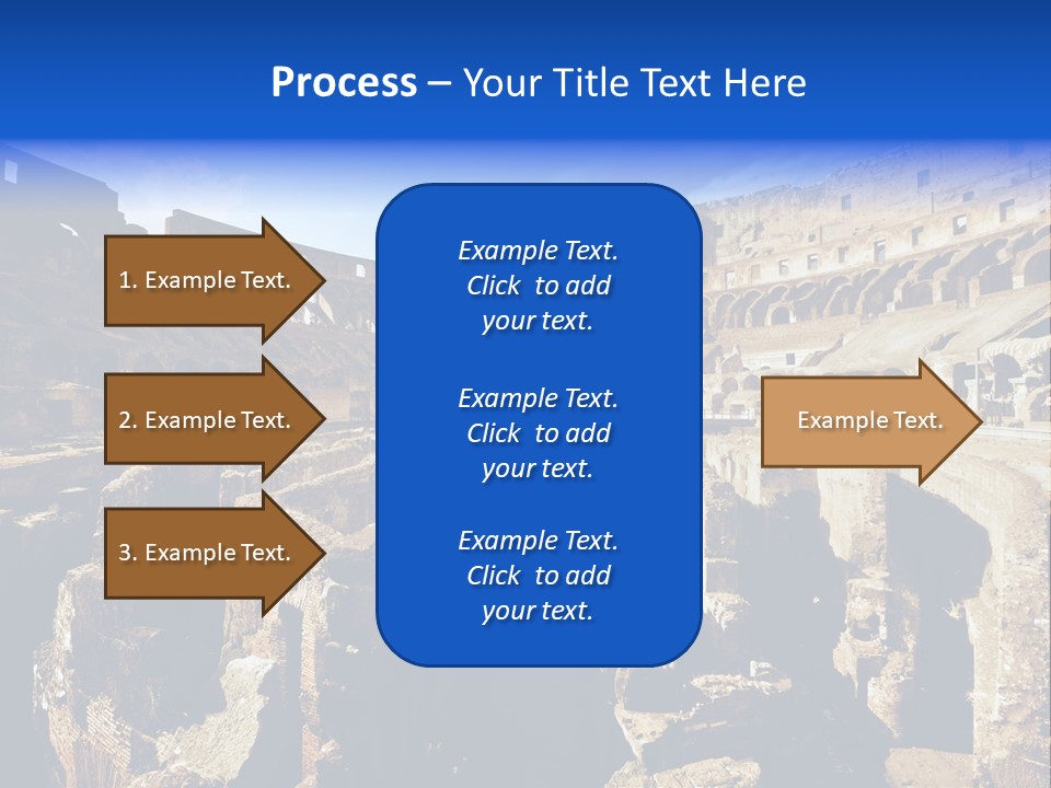 Culture Blue Brick PowerPoint Template