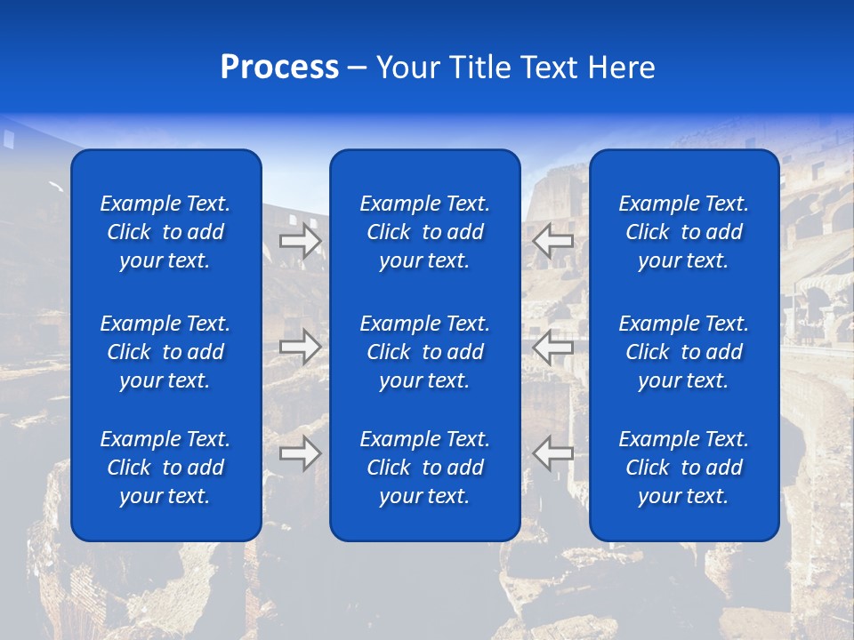 Culture Blue Brick PowerPoint Template