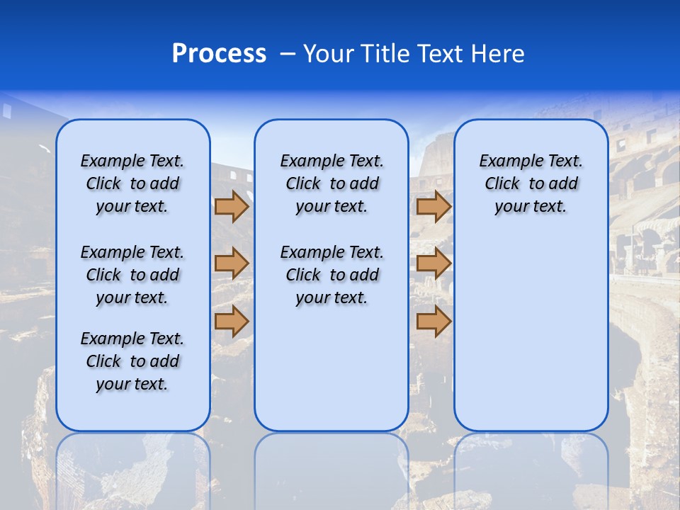 Culture Blue Brick PowerPoint Template