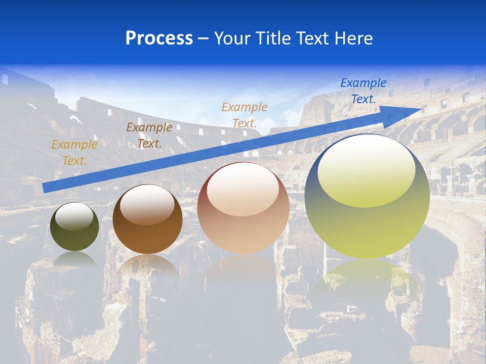 Culture Blue Brick PowerPoint Template