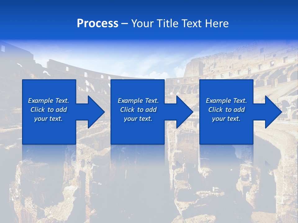Culture Blue Brick PowerPoint Template