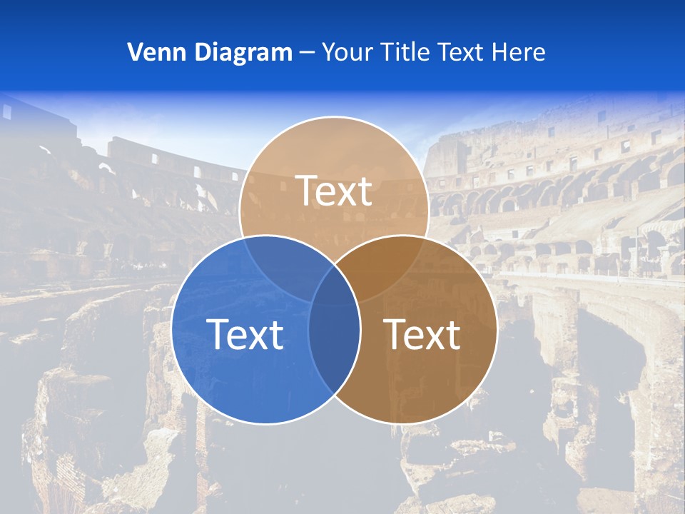 Culture Blue Brick PowerPoint Template