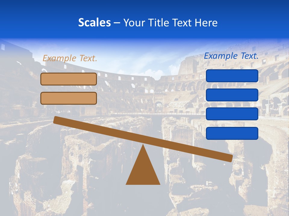 Culture Blue Brick PowerPoint Template