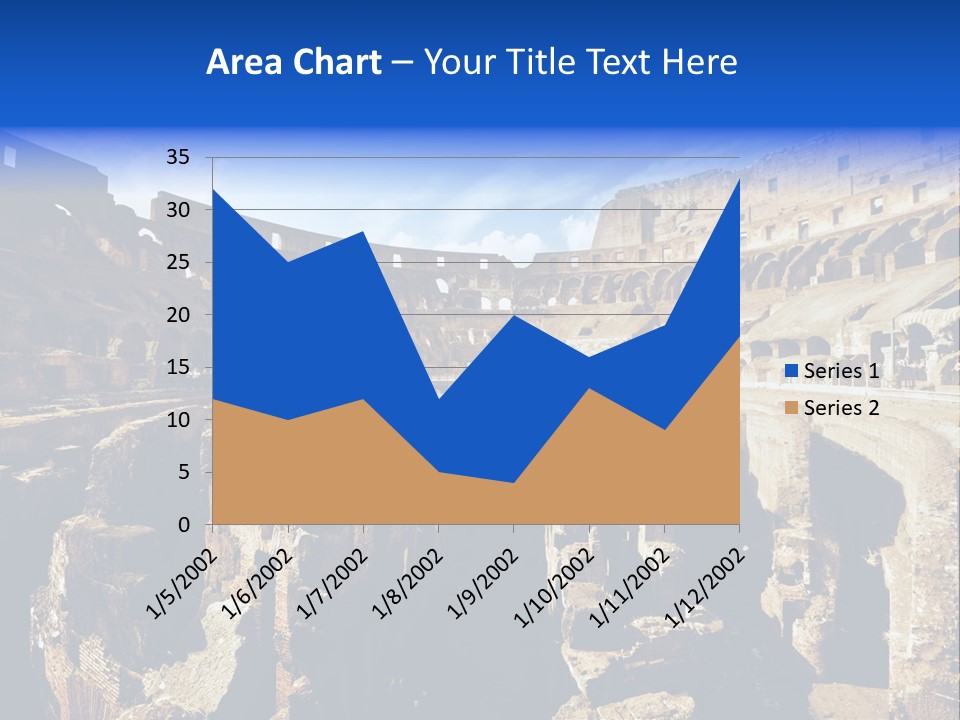 Culture Blue Brick PowerPoint Template