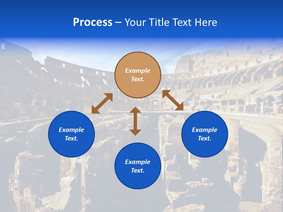 Culture Blue Brick PowerPoint Template