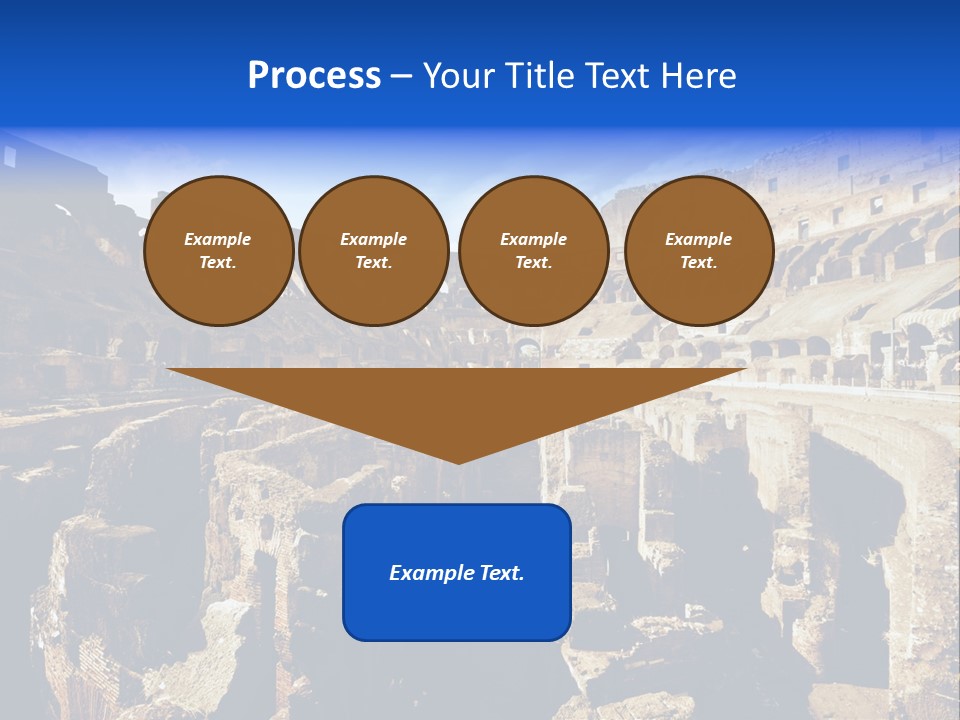 Culture Blue Brick PowerPoint Template