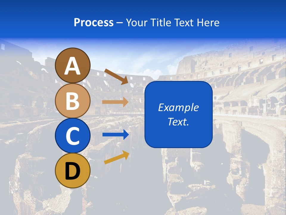 Culture Blue Brick PowerPoint Template