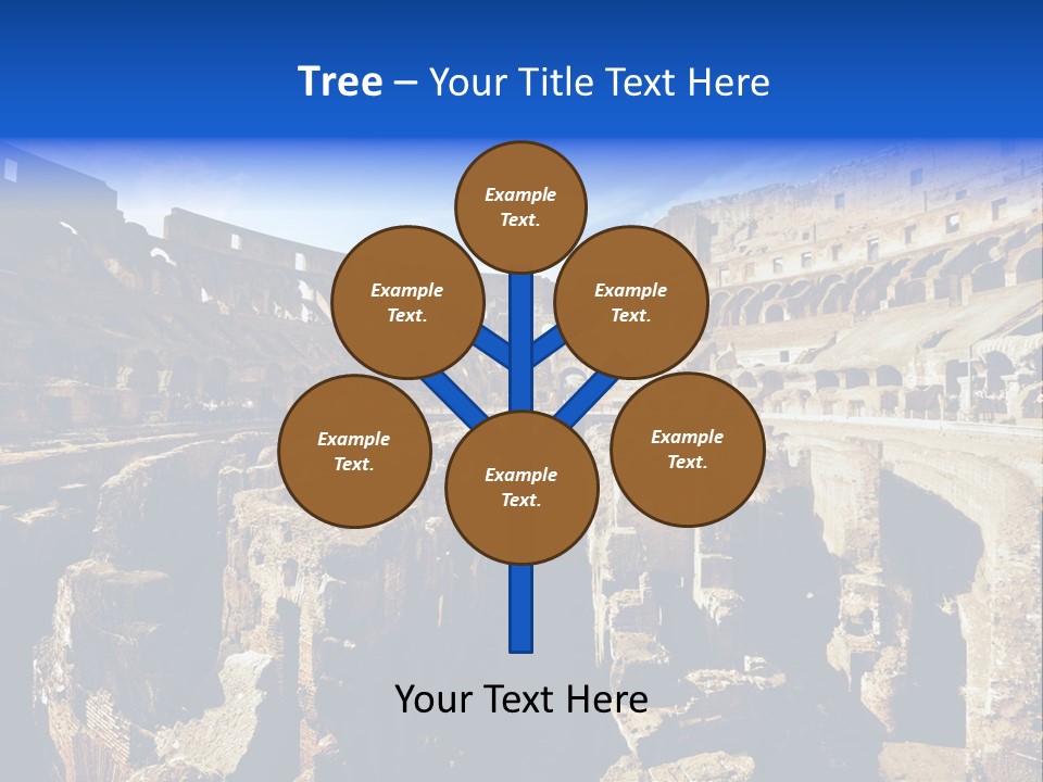 Culture Blue Brick PowerPoint Template