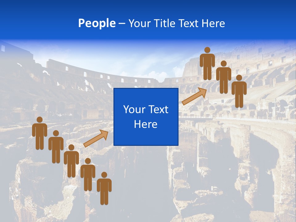 Culture Blue Brick PowerPoint Template