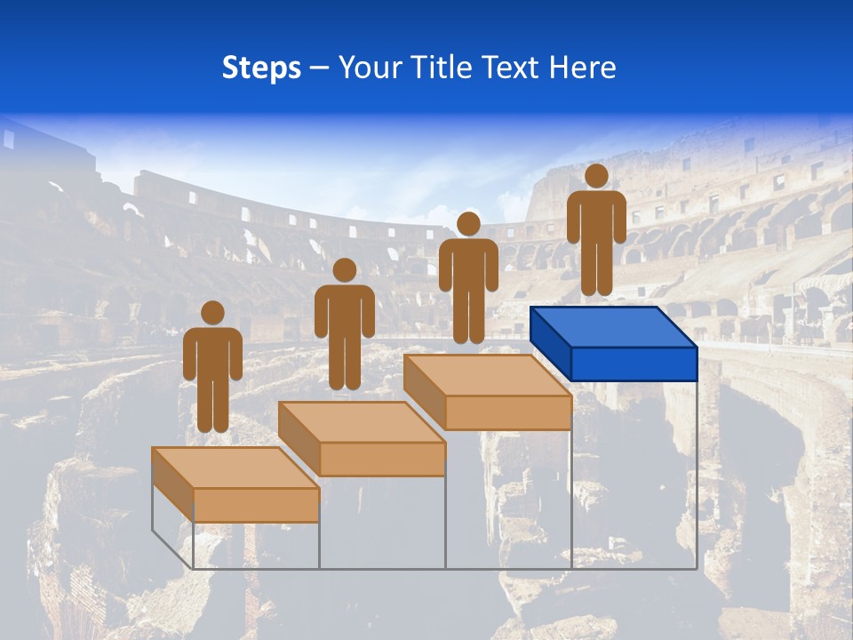 Culture Blue Brick PowerPoint Template