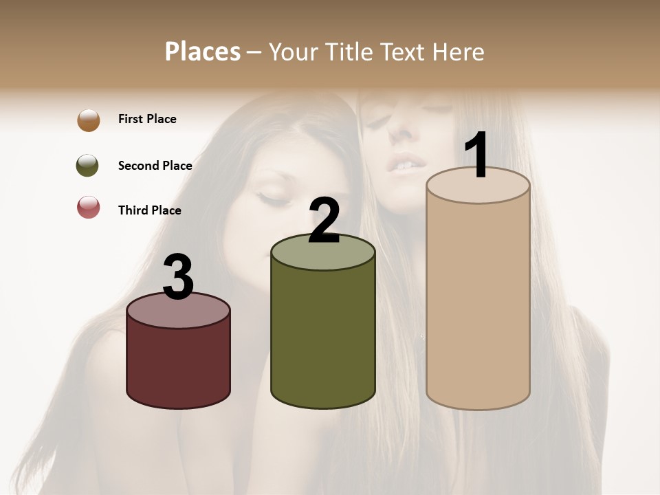 Topless Touching Bright PowerPoint Template