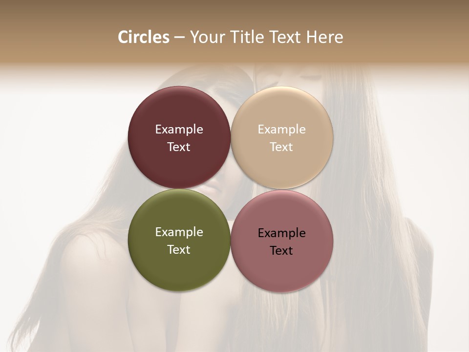 Topless Touching Bright PowerPoint Template