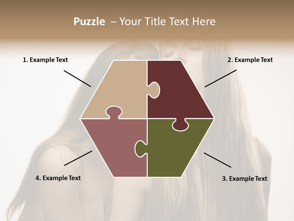 Topless Touching Bright PowerPoint Template