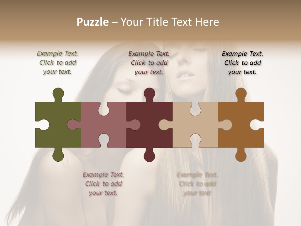Topless Touching Bright PowerPoint Template
