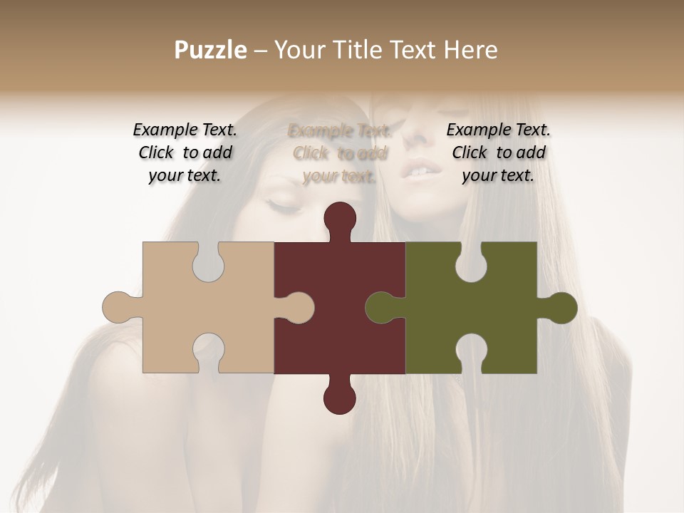 Topless Touching Bright PowerPoint Template