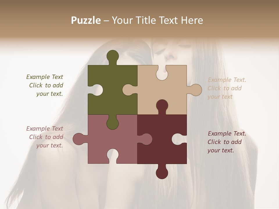 Topless Touching Bright PowerPoint Template