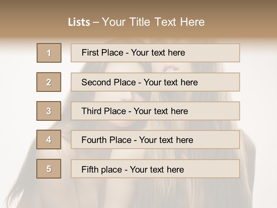 Topless Touching Bright PowerPoint Template
