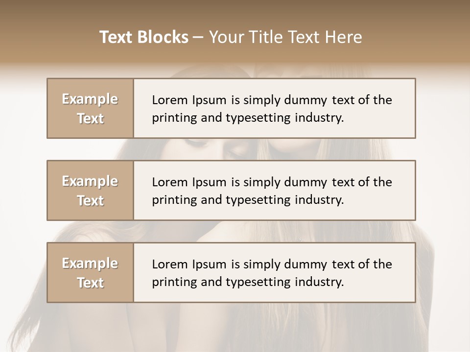 Topless Touching Bright PowerPoint Template