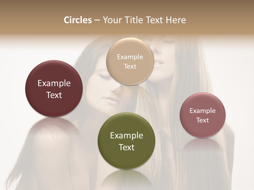 Topless Touching Bright PowerPoint Template