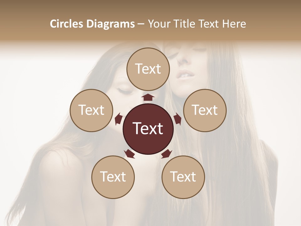 Topless Touching Bright PowerPoint Template