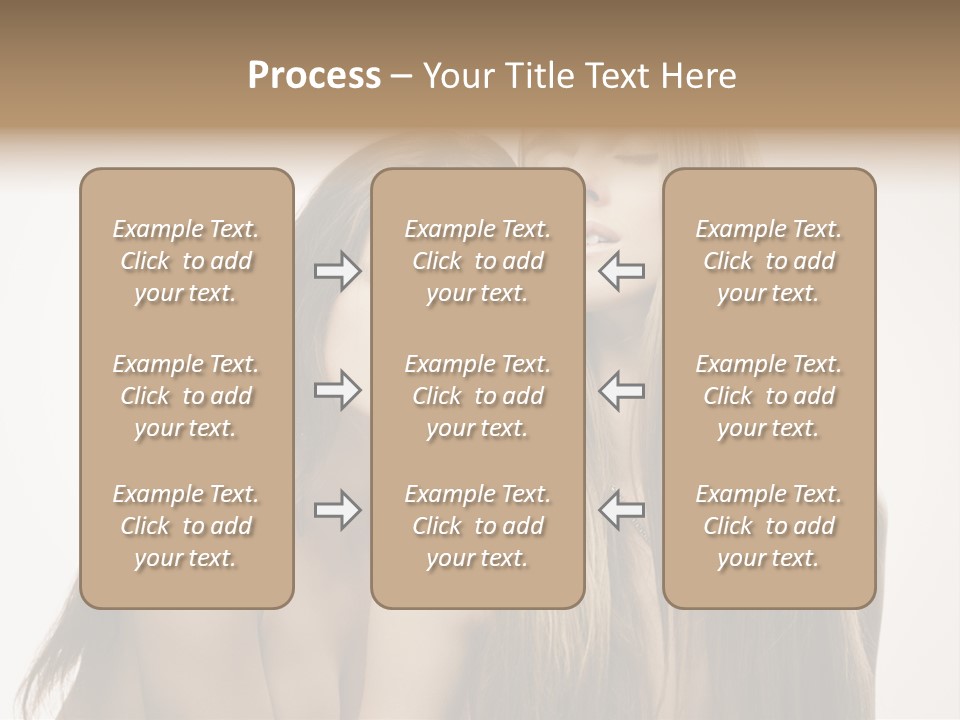 Topless Touching Bright PowerPoint Template
