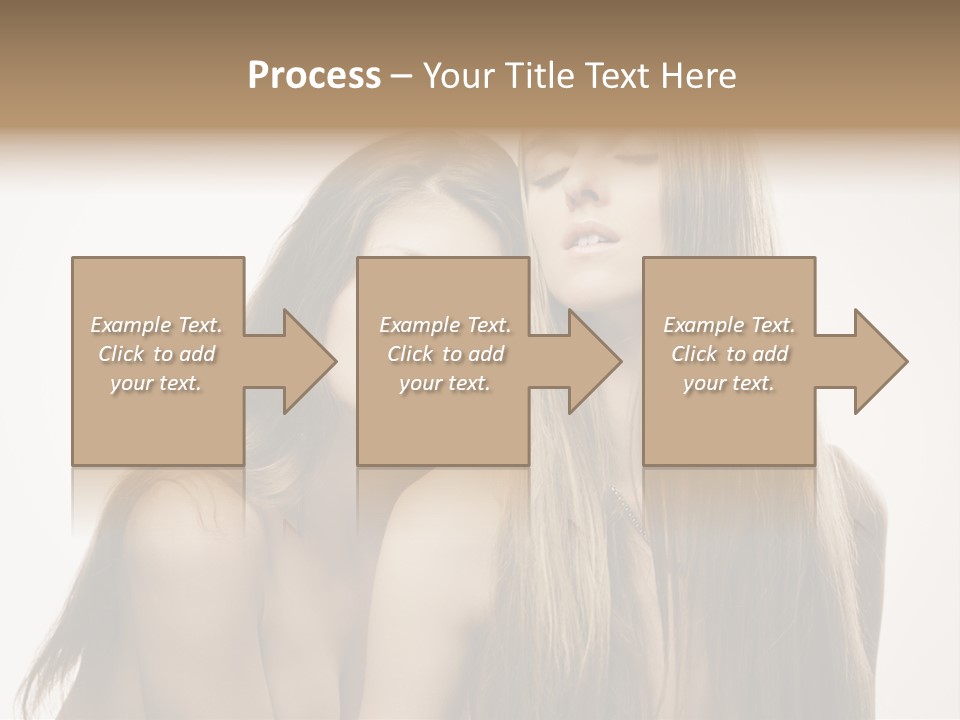 Topless Touching Bright PowerPoint Template