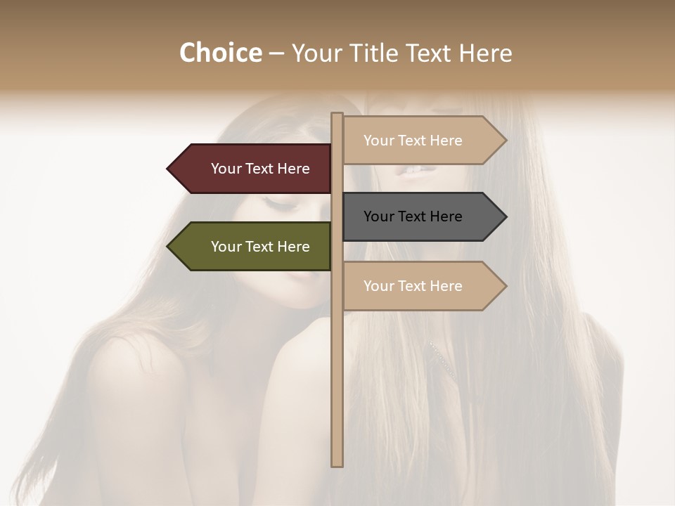 Topless Touching Bright PowerPoint Template
