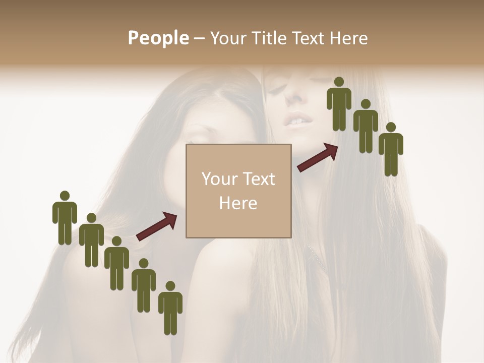 Topless Touching Bright PowerPoint Template