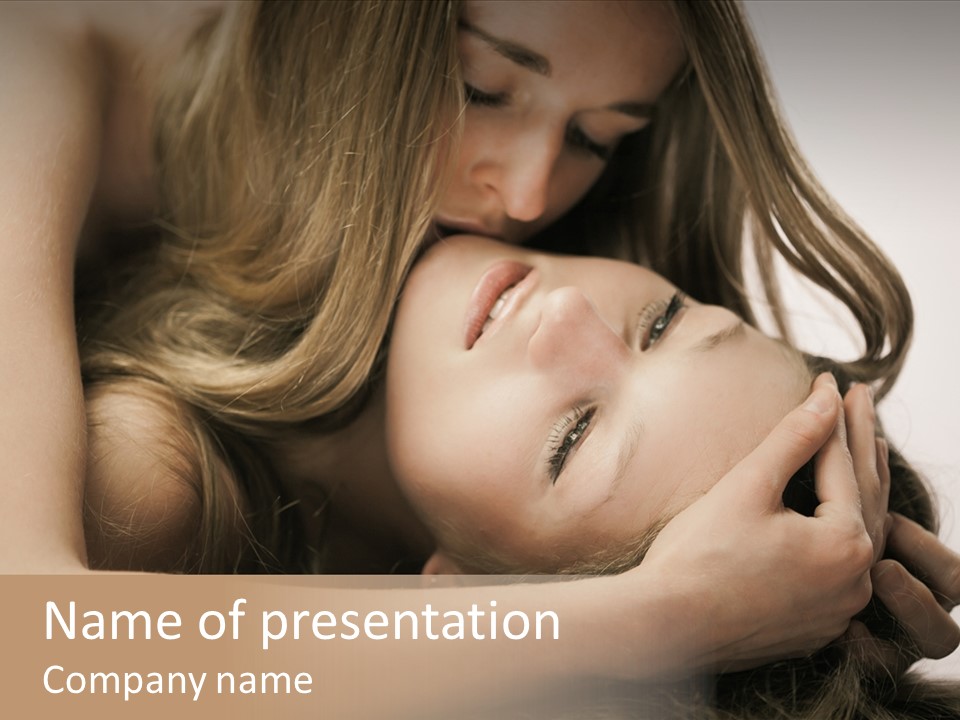 Natural Nude Seductive PowerPoint Template